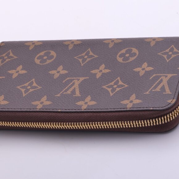 LOUIS VUITTON Zippy Around long wallet M41895 Monogram canvas Brown Pink Used LV - Picture 5 of 11